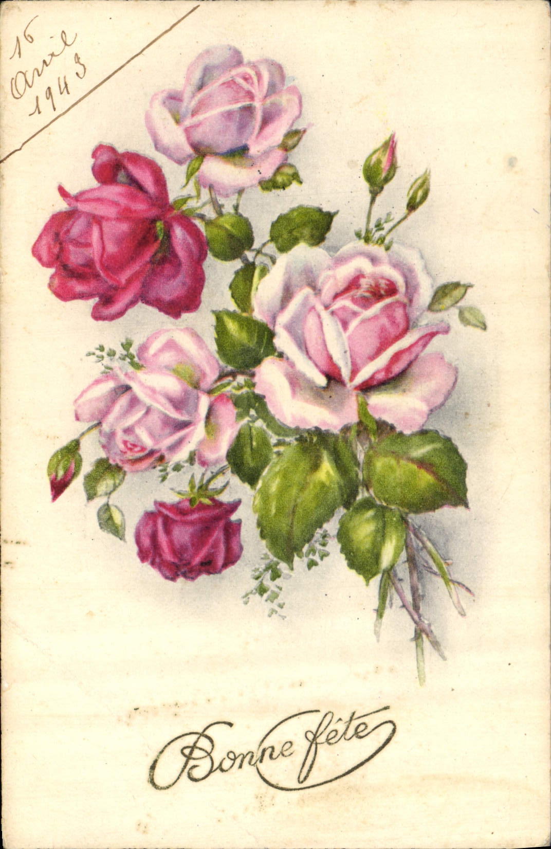 CPA Fantaisie Fleurs