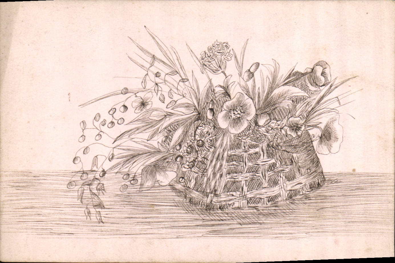 CPA Fantaisie Fleurs