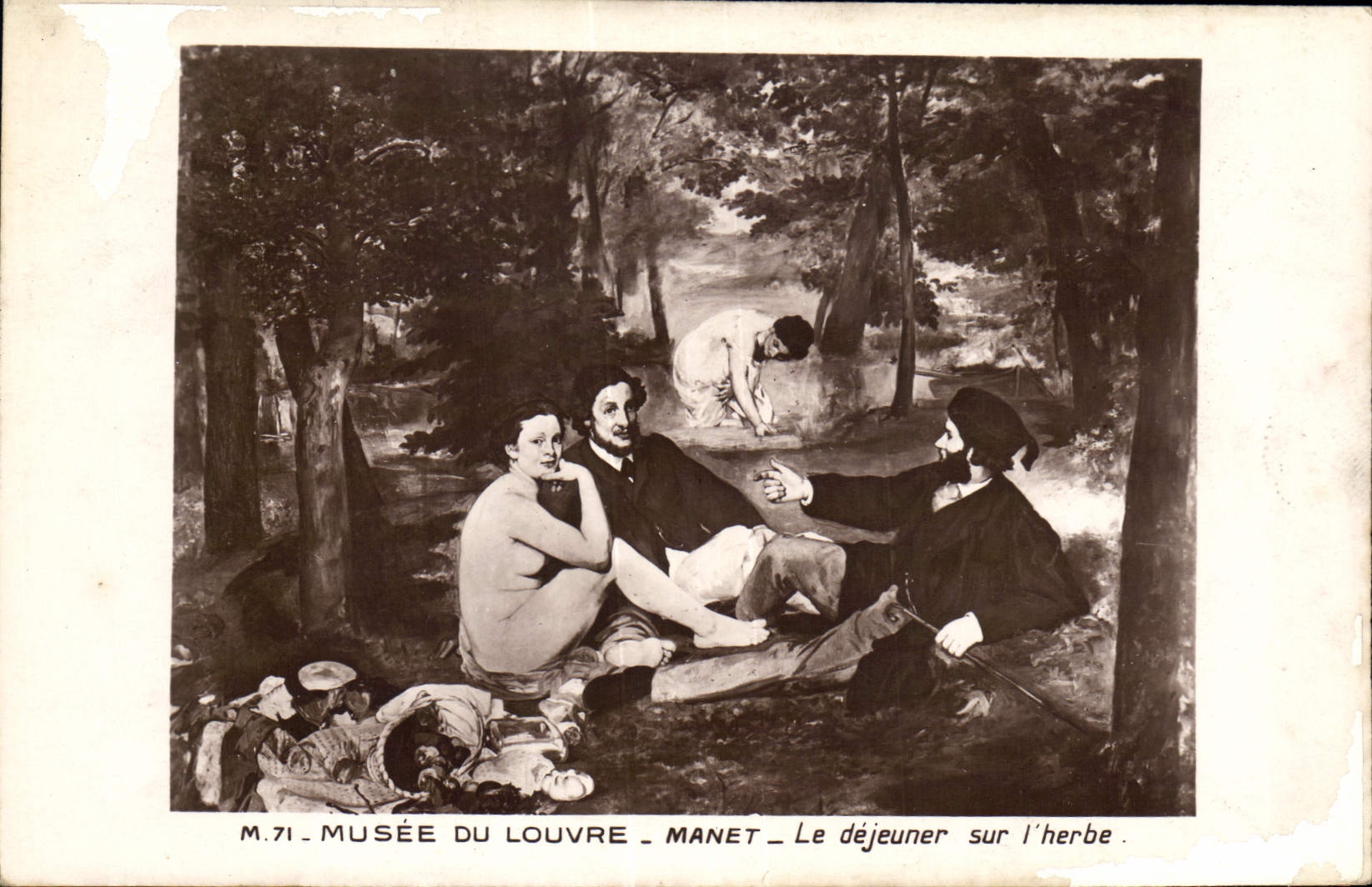 CPA Musee de Louvre Manet Le dejeuner sur l'herbe