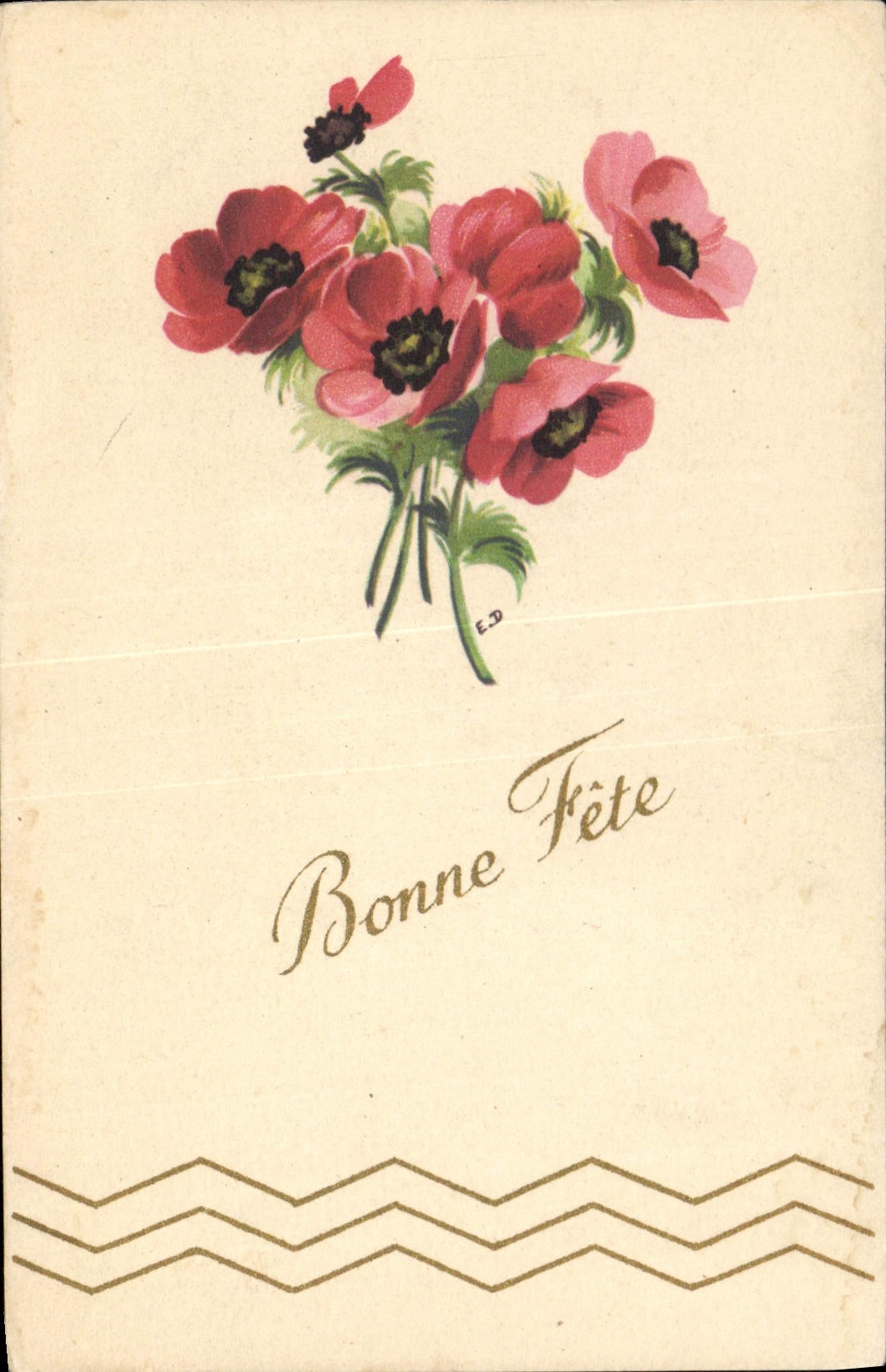 CPA Fantaisie Fleurs