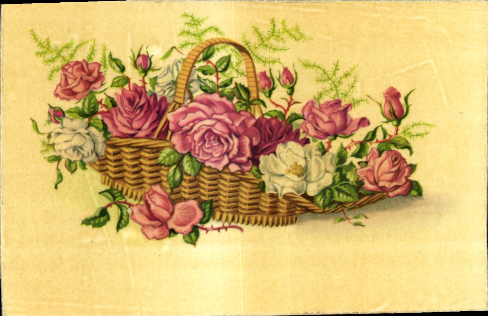 CPA Fantaisie Fleurs