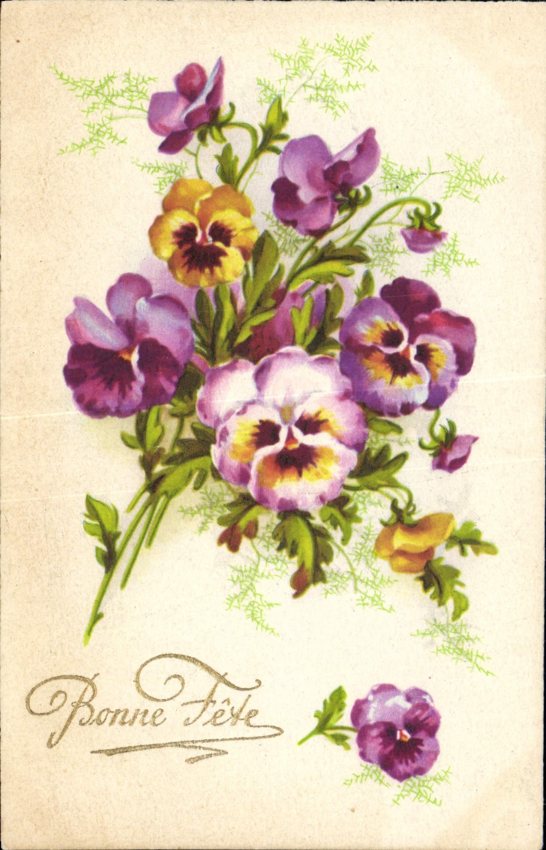 CPA Fantaisie Fleurs