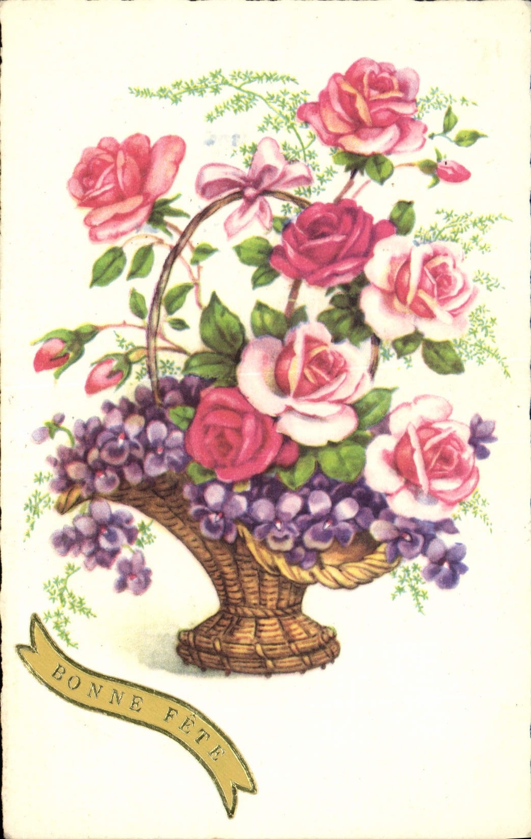 CPA Fantaisie Fleurs