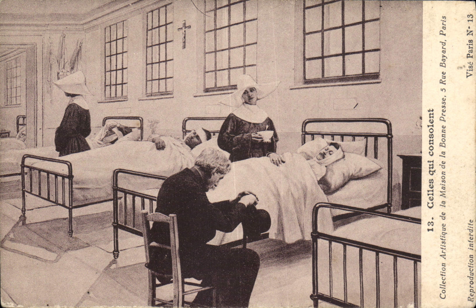 CPA Celles qui consolent Infirmiere