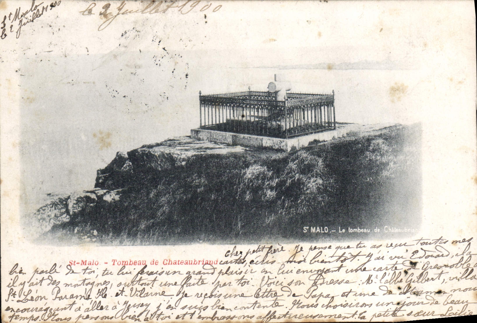 CPA St Malo Tombeau de Chateaubriant 