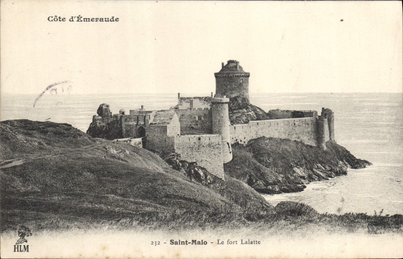CPA Cote d'Emeraude Saint Malo Le fort Lalatte 