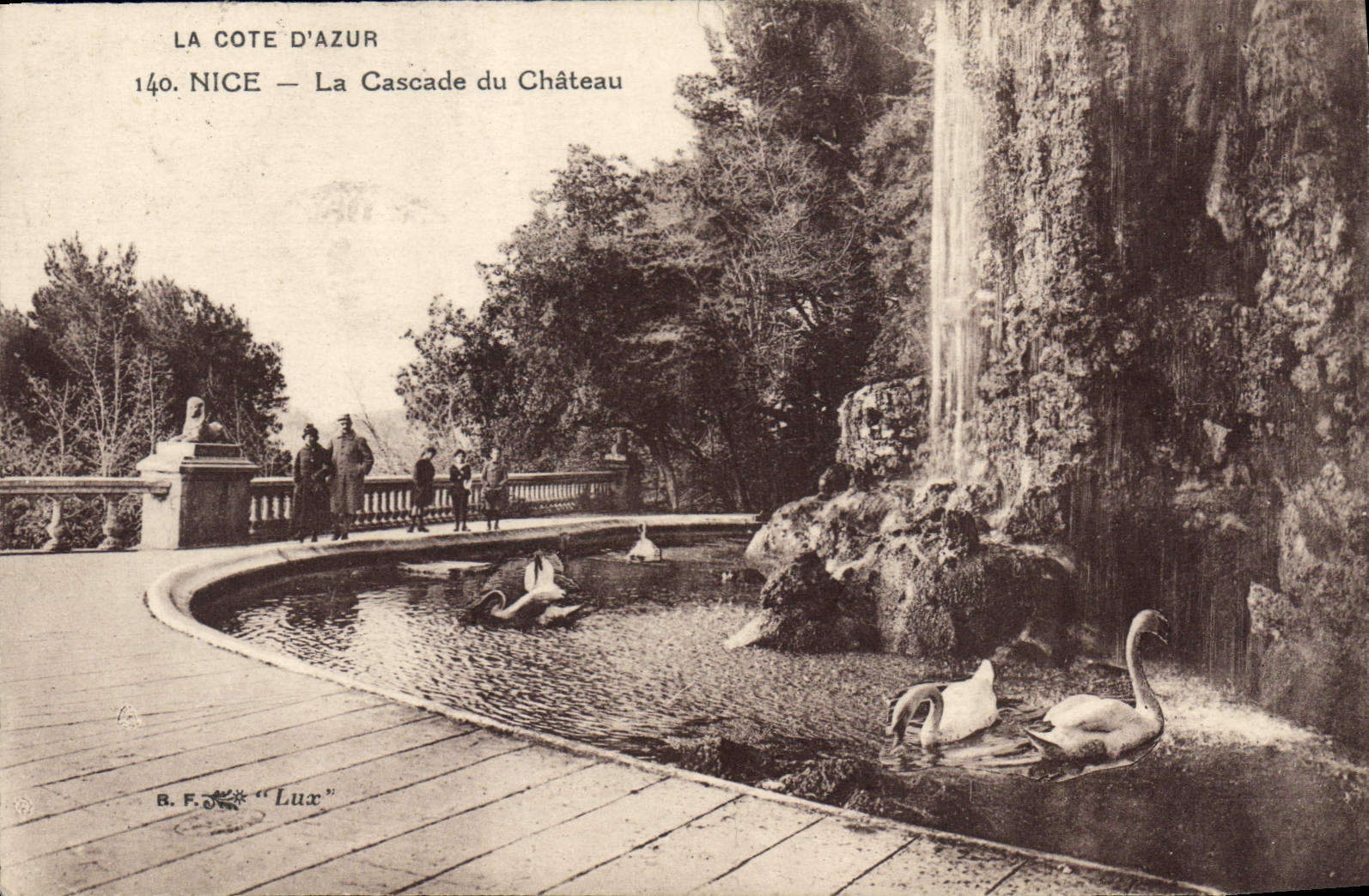 CPA La Cote d'Azur Nice La Cascade du Chateau
