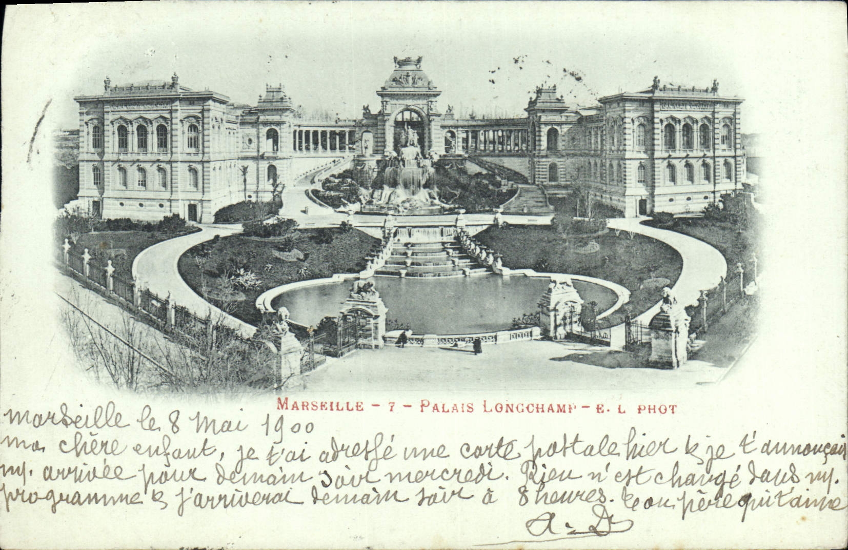 CPA Marseille Palais Longchamp 