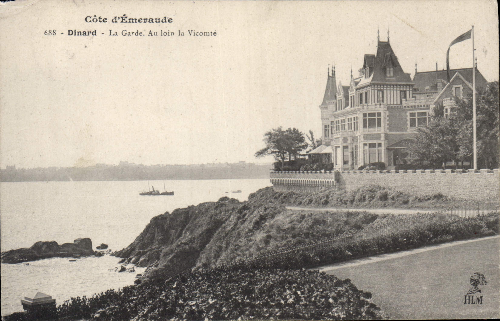 CPA Cote d'Emeraude Dinard La Garde a Loin la Vicomte 