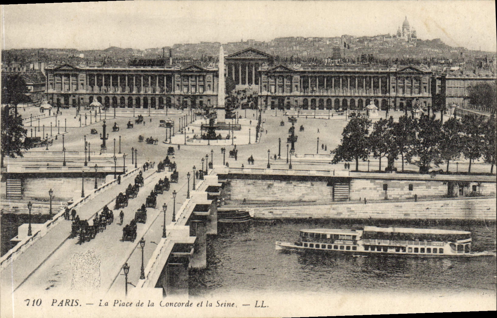 CPA Paris La Place de la Concorde et la Seine 