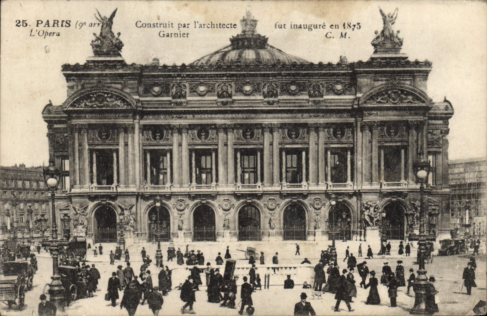 CPA Paris L'Opera Construit par l'Architecte Garnier 