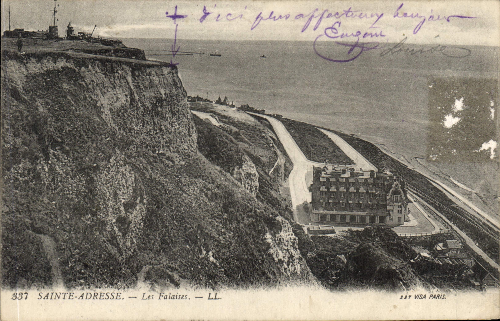 CPA Sainte Adresse Les Falaises 