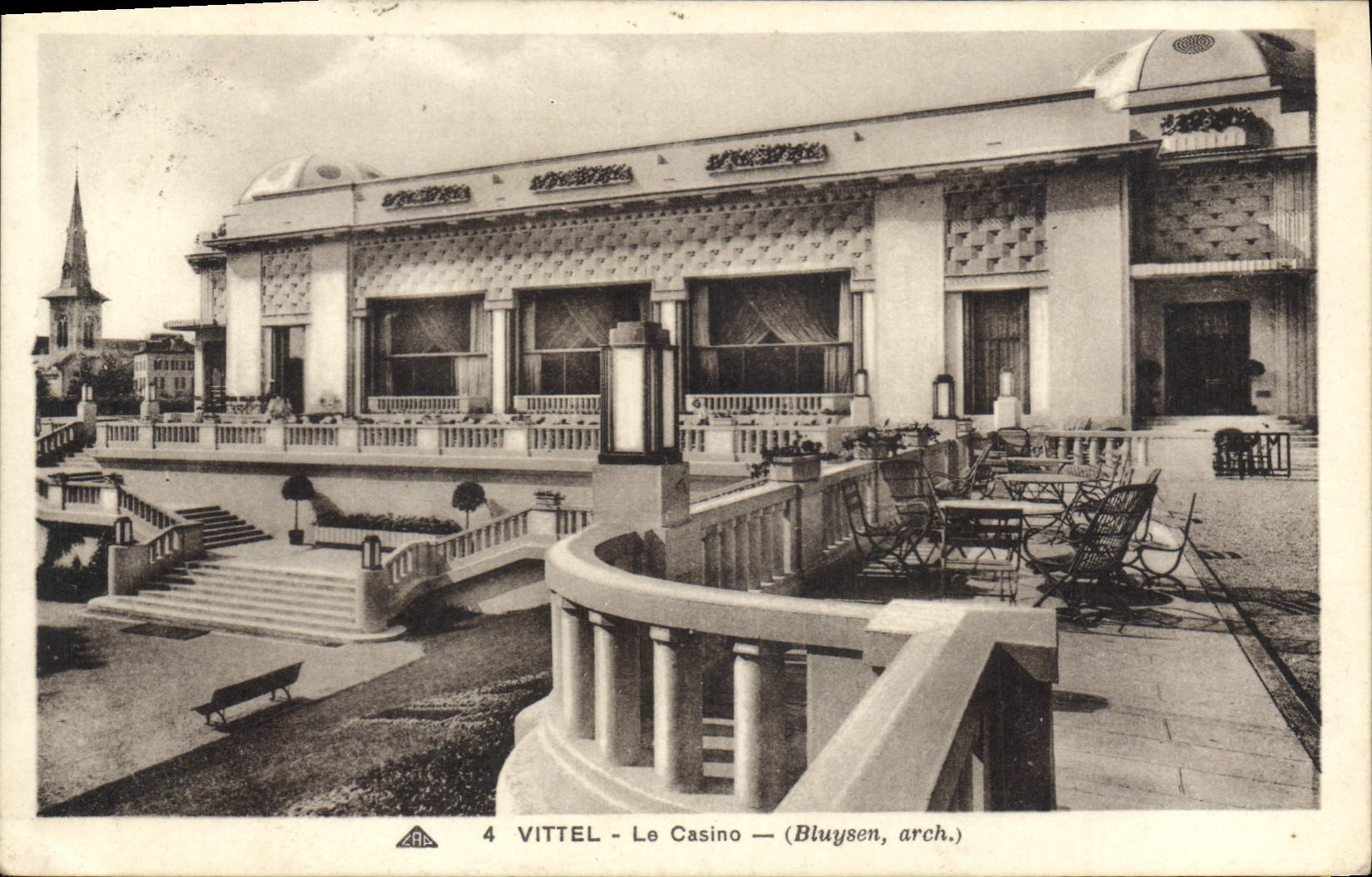 CPA Vittel Le Casino Bluysen arch 