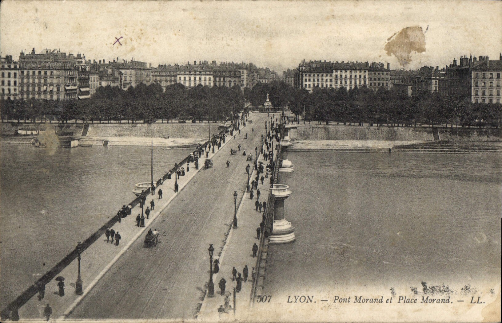 CPA Lyon Pont Morand et Place Morand 