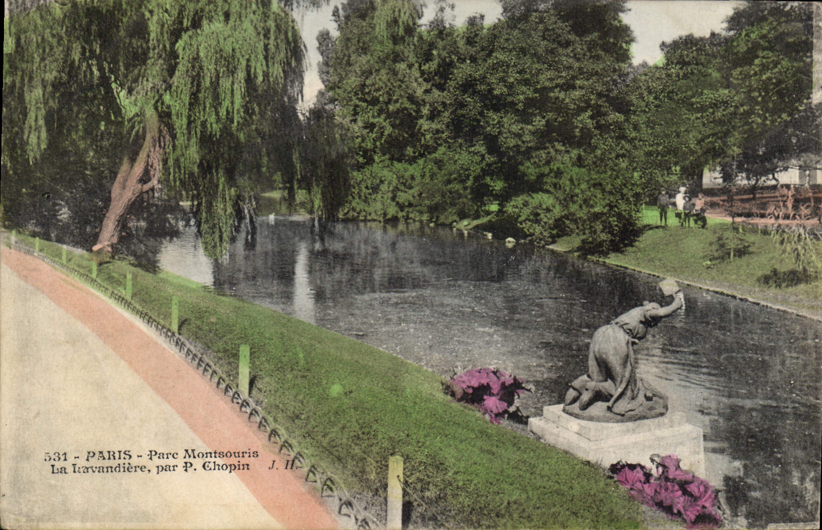 CPA Paris Parc Montsouris La Iavandiere par P Chopin