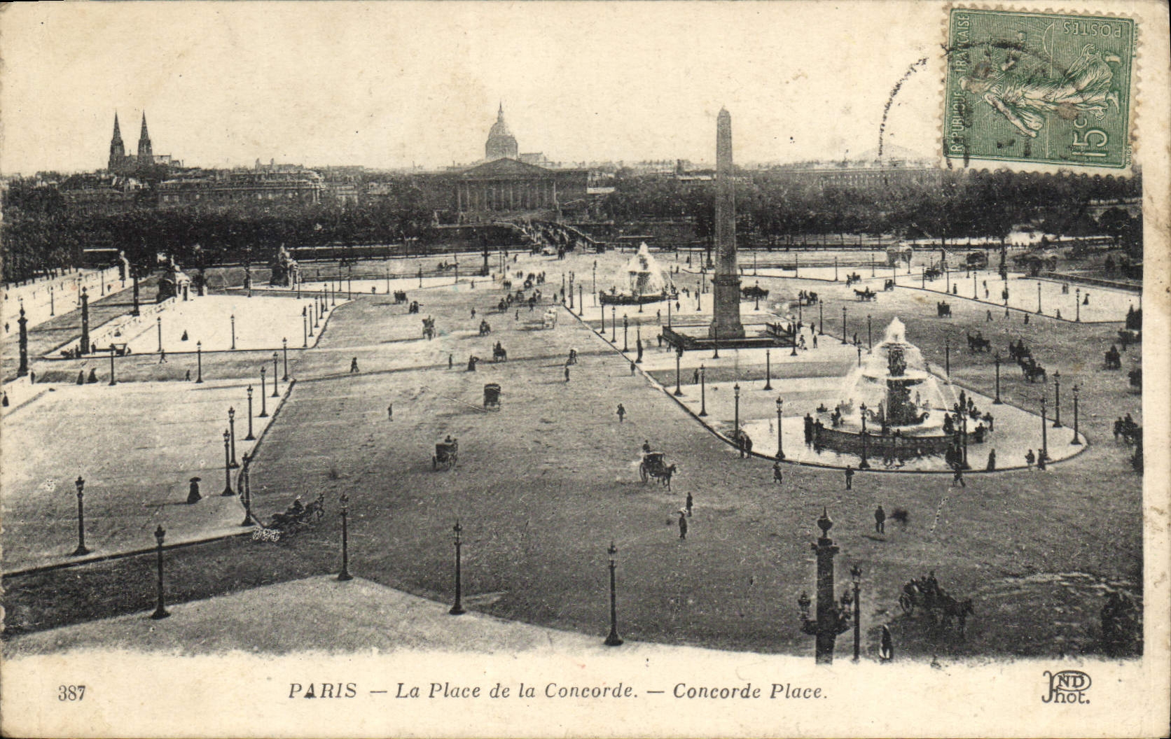 CPA Paris La Place de la Concorde 