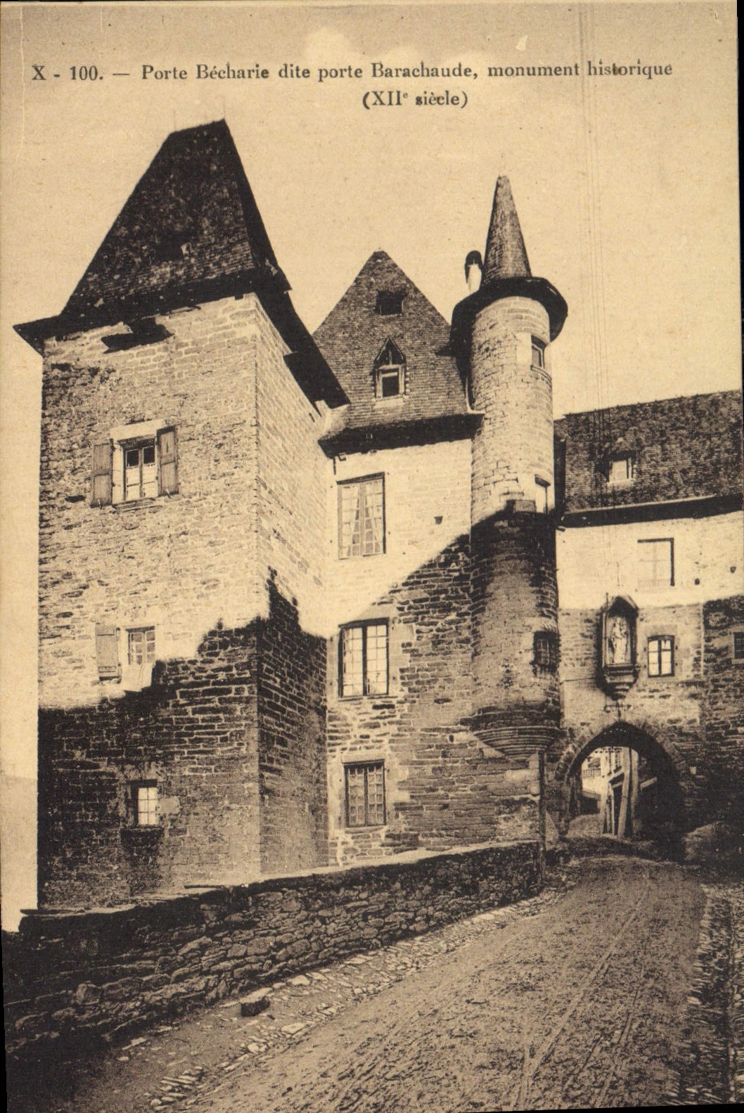CPA Porte Bercharie dite porte Barachaude monument historique