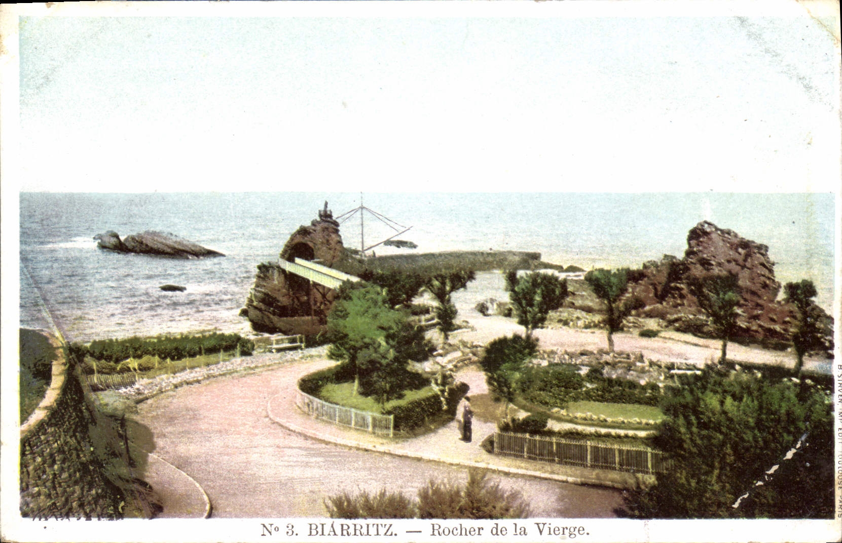 CPA Biarritz Rocher de la Vierge 
