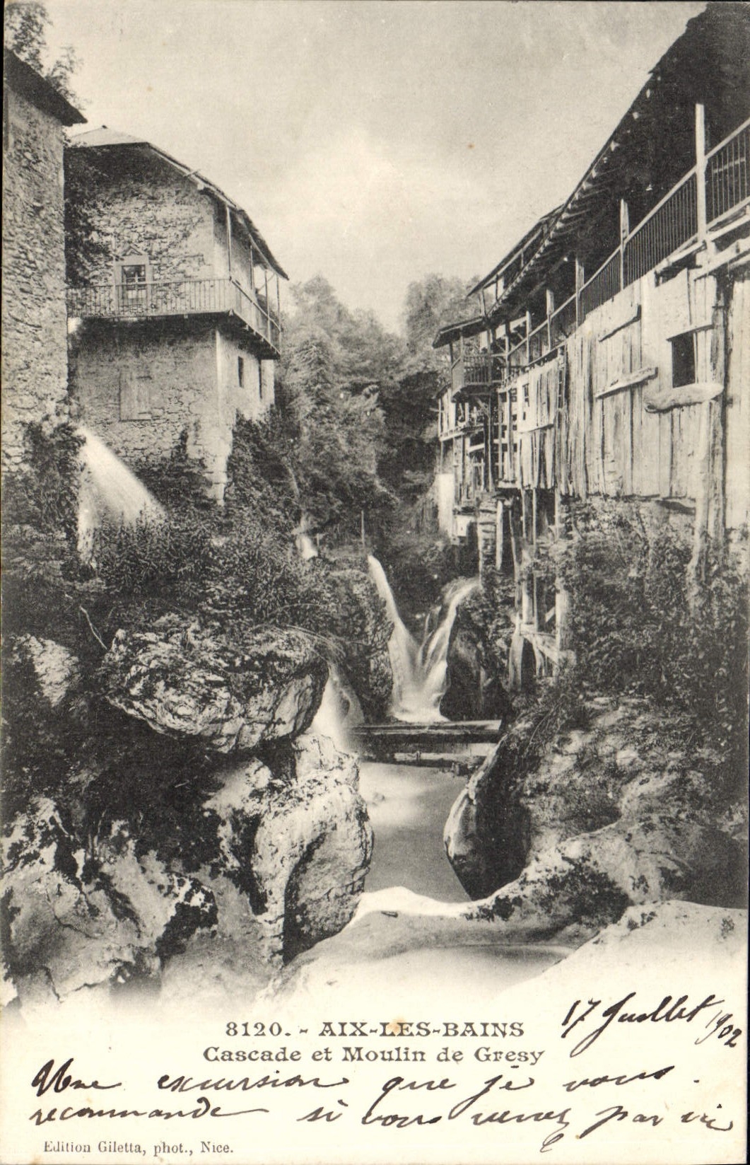 CPA Aix les Bains Cascade et Moulin de Gresy 