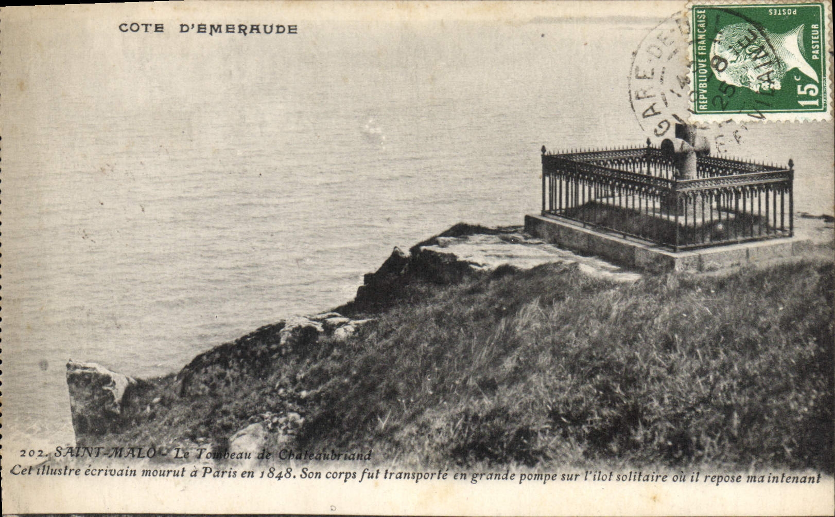 CPA Saint Malo Tombeau de Chateaubriand 