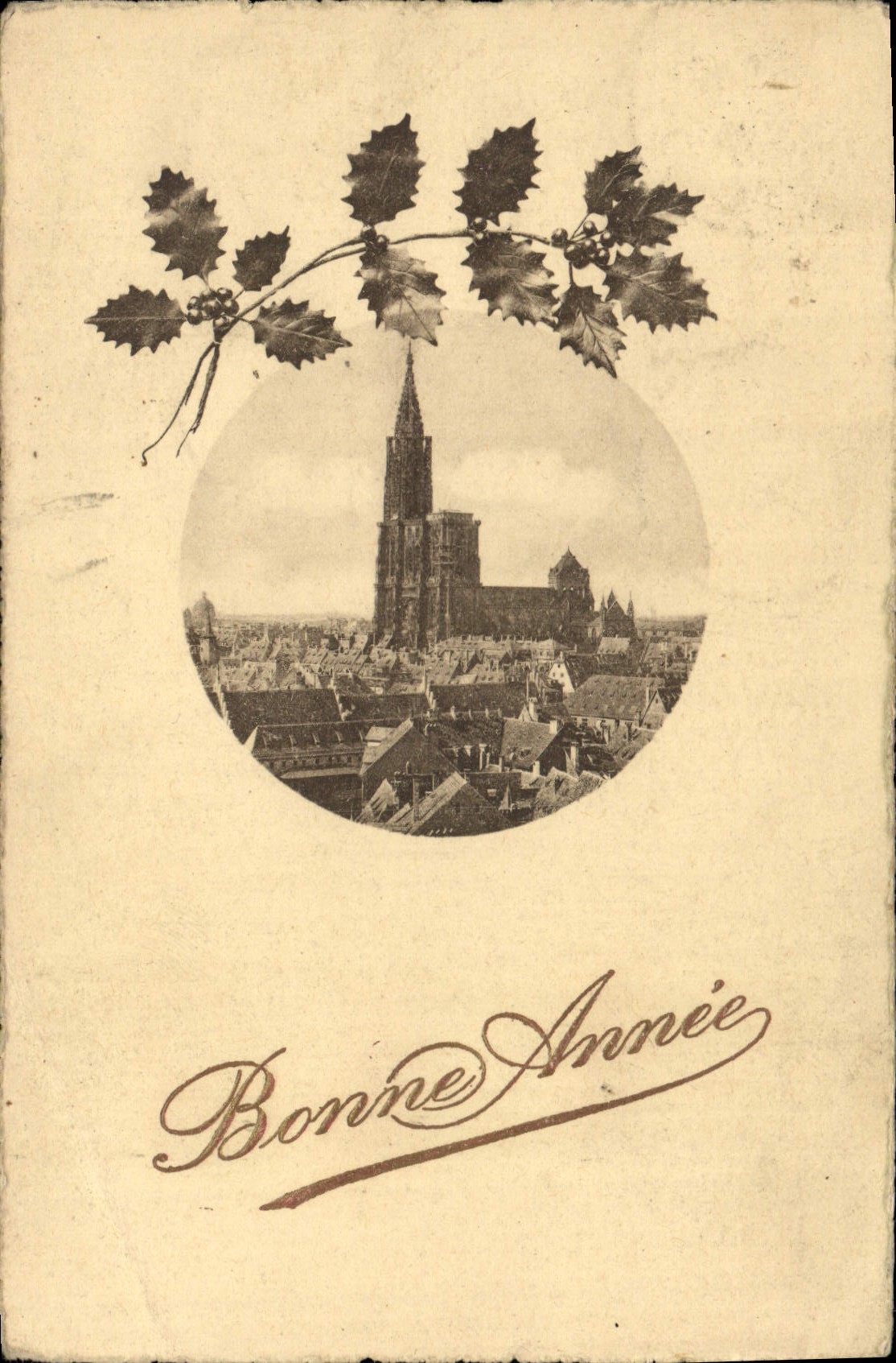 CPA Bonne Annee Strasbourg