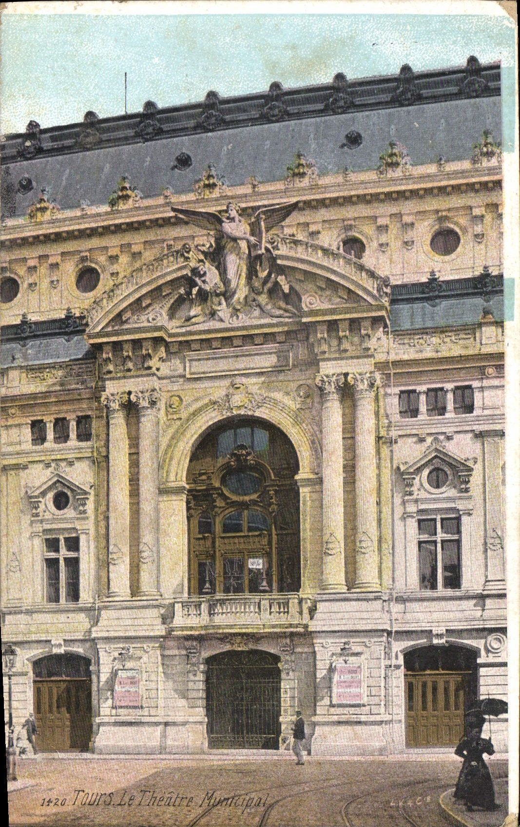 CPA Tours Le Theatre Municipal 