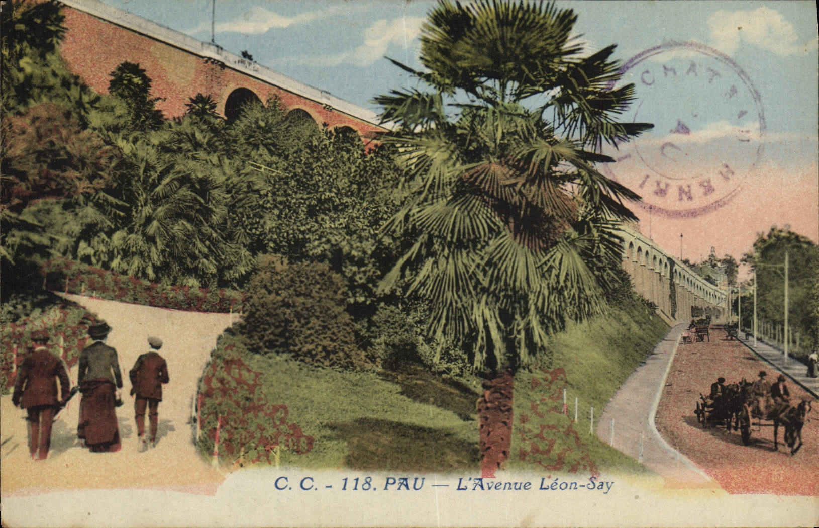 CPA Pau L'Avenue Leon Say 