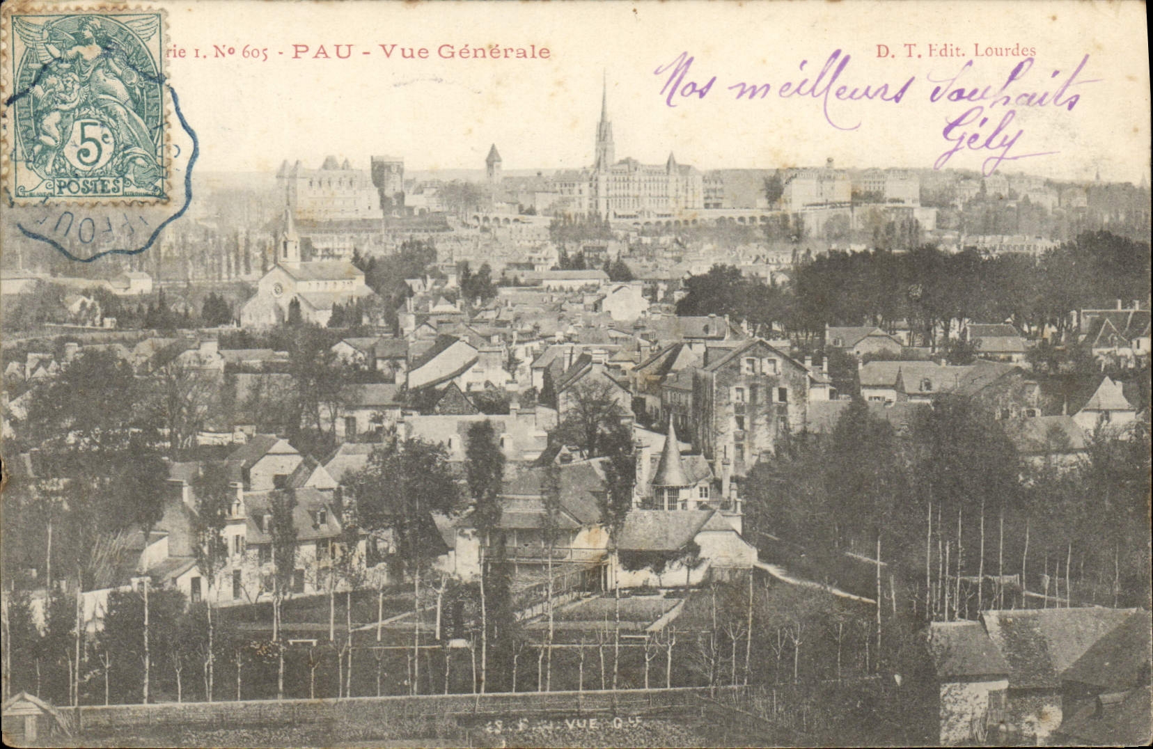 CPA Pau Vue Generale 