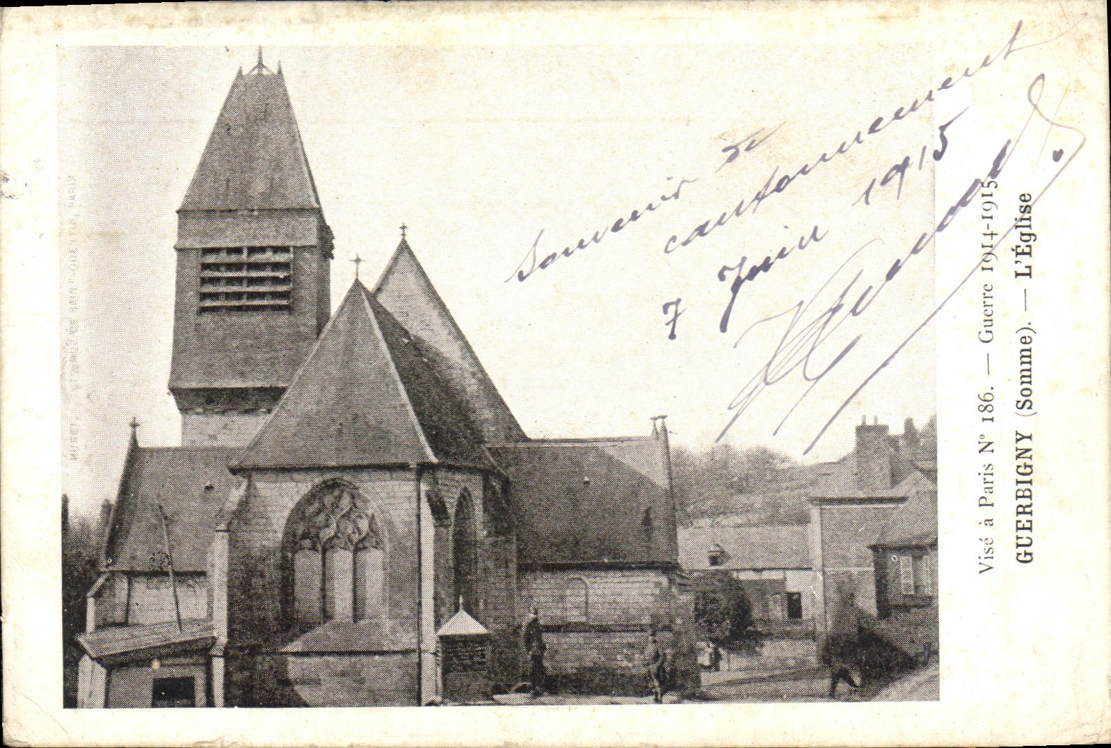 CPA Guerbigny Somme L'Eglise 
