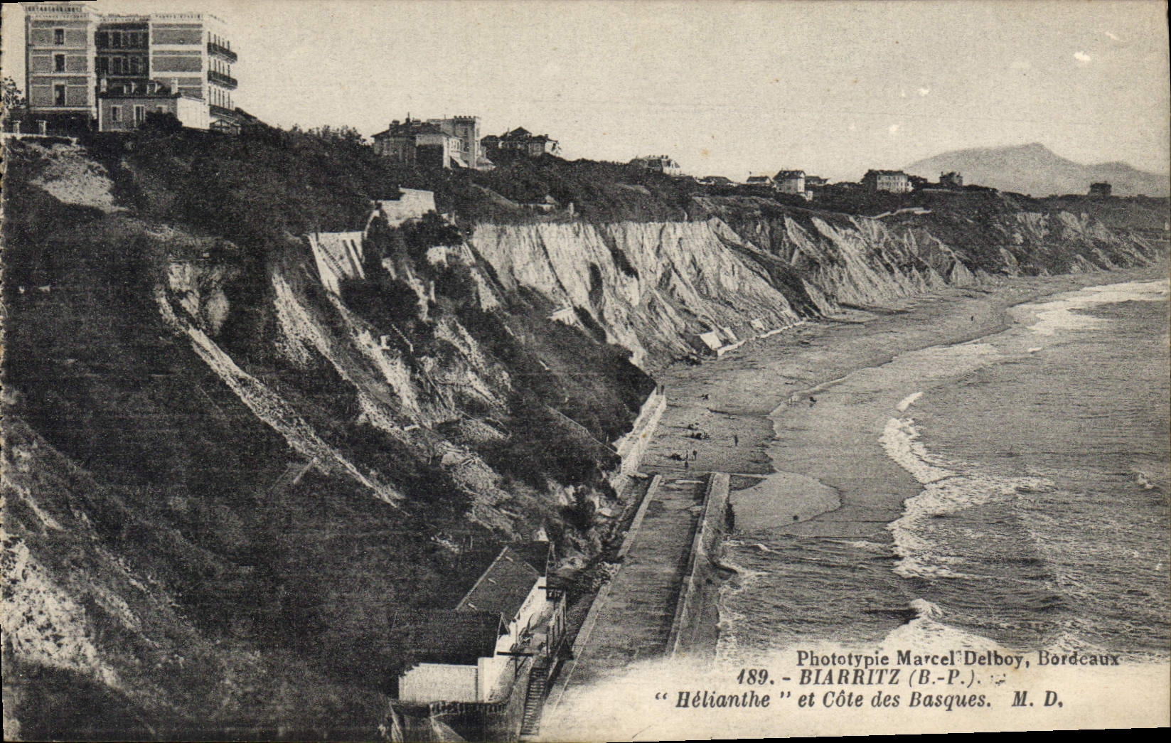 CPA Biarritz Helianthe et Cote des Basques 