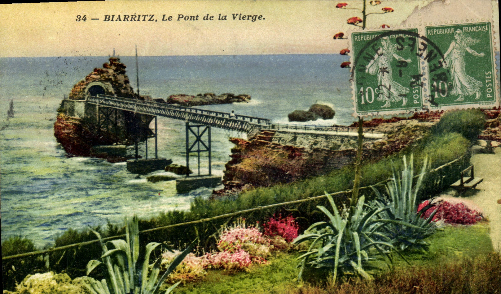 CPA Biarritz Le Pont de la Vierge 