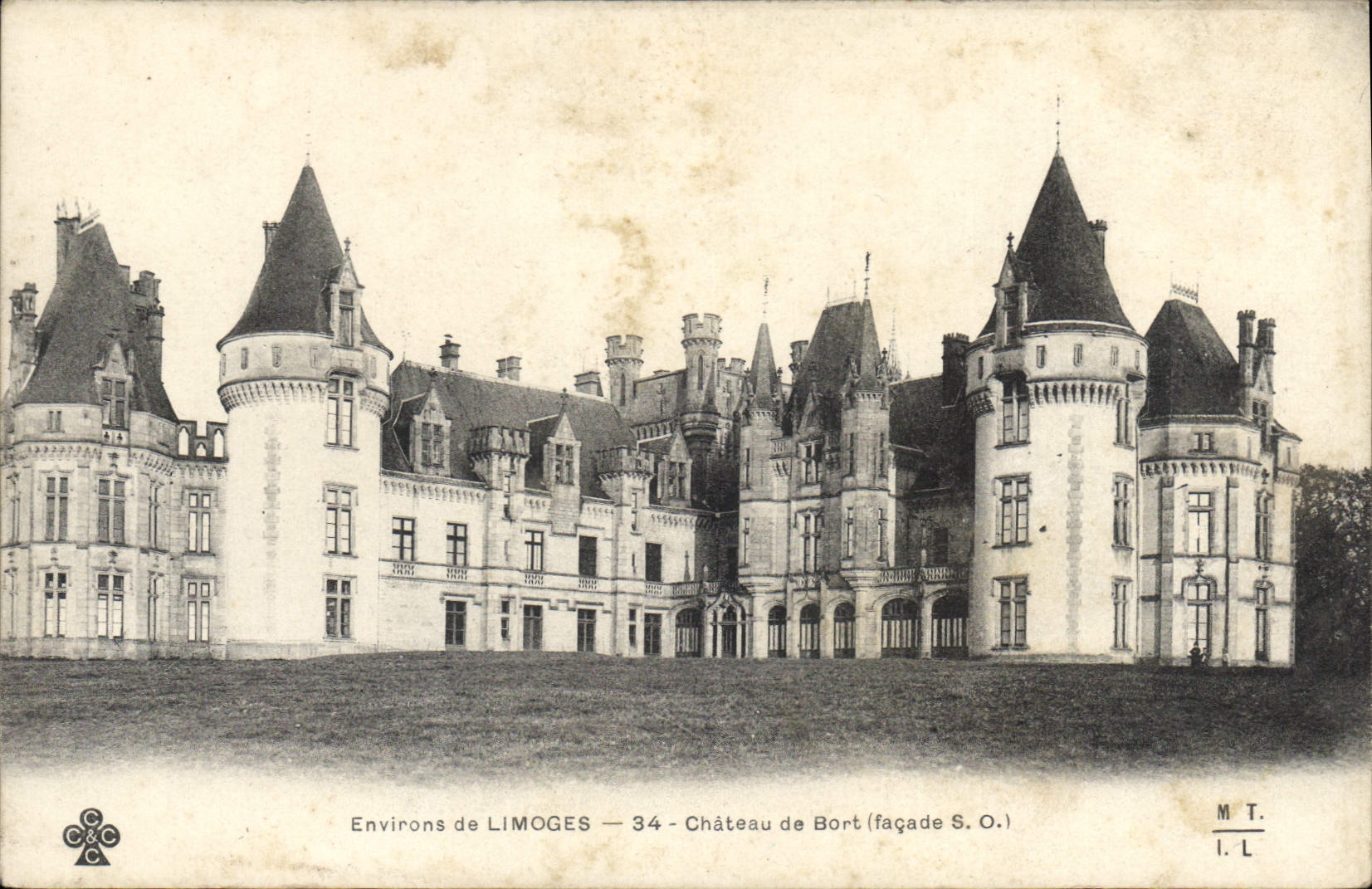 CPA Environs de Limoges Chateau de Bord facades SO 