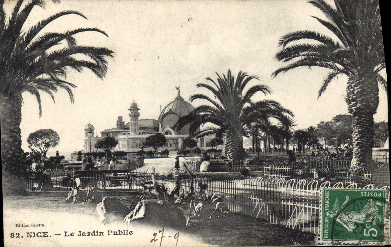 CPA Nice Le Jardin Public 