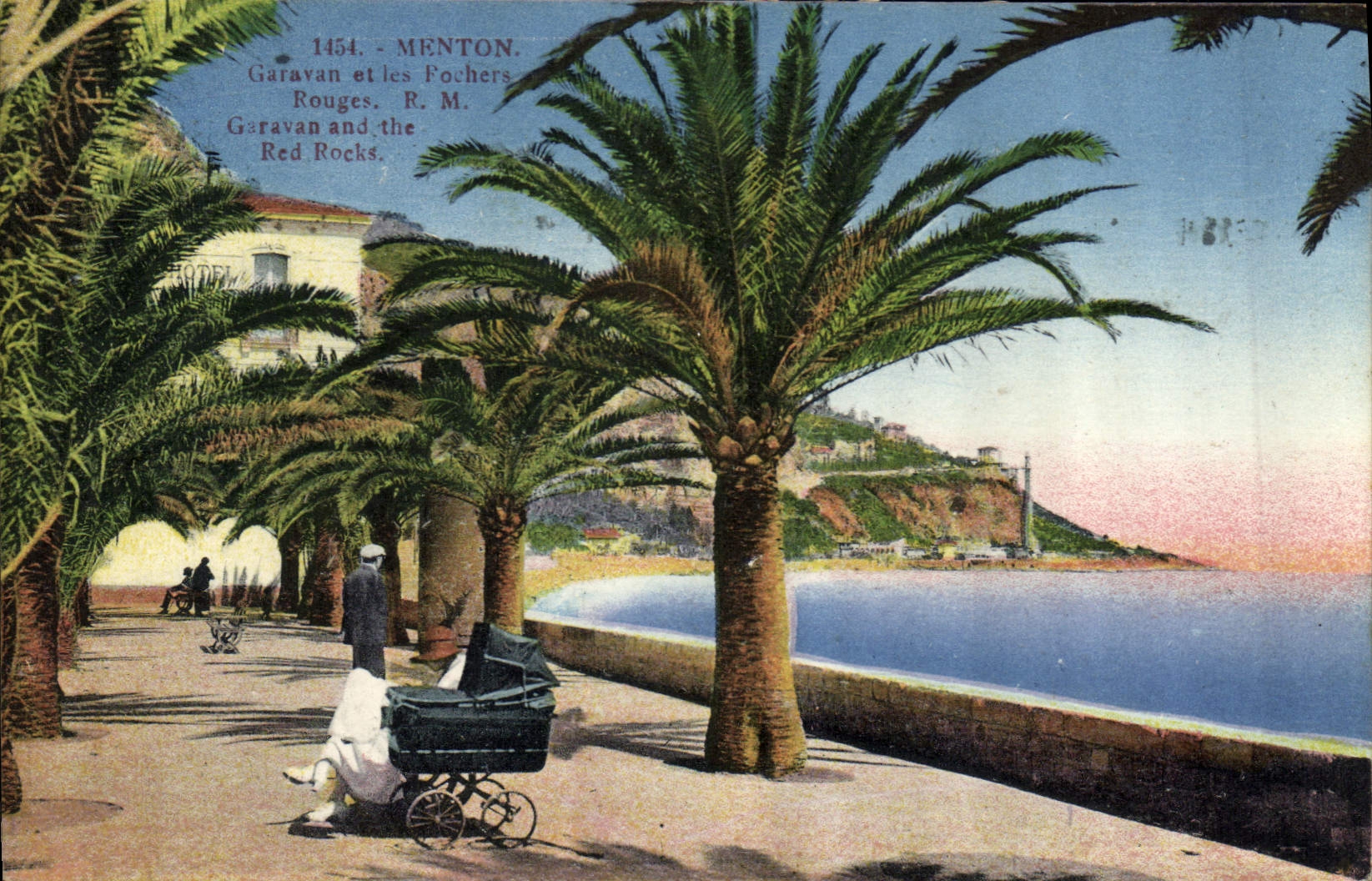 CPA Menton Garavan et les Fochers Rouges