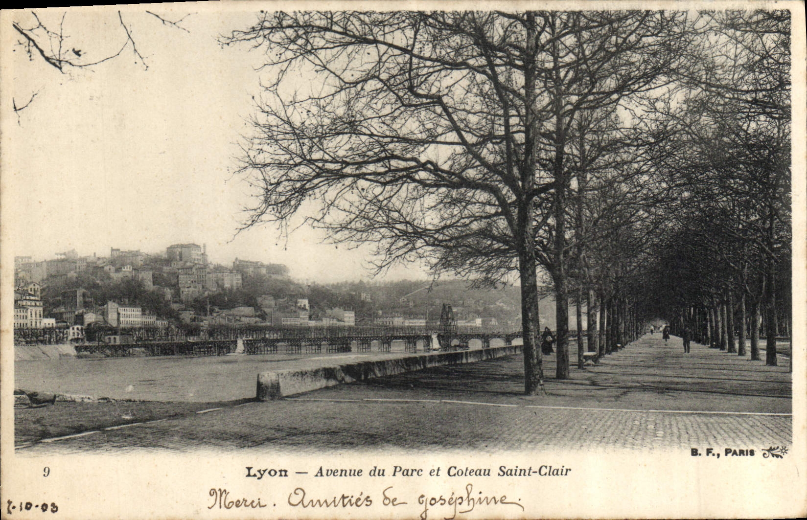 CPA Lyon Avenue du Parc et Coteau Saint Clair