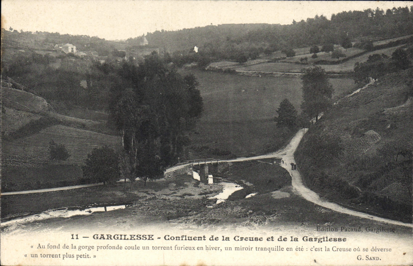 CPA Gargilesse Confluent de la Creuse et de la Gargilesse