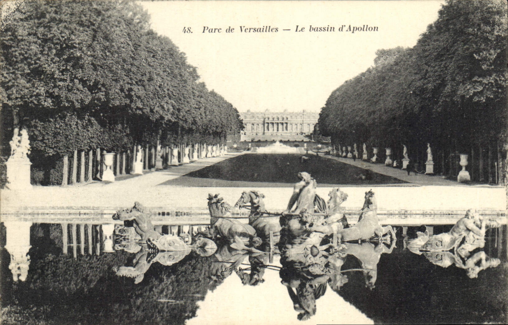 CPA Parc de Versailles Le bassin d'Apollon 