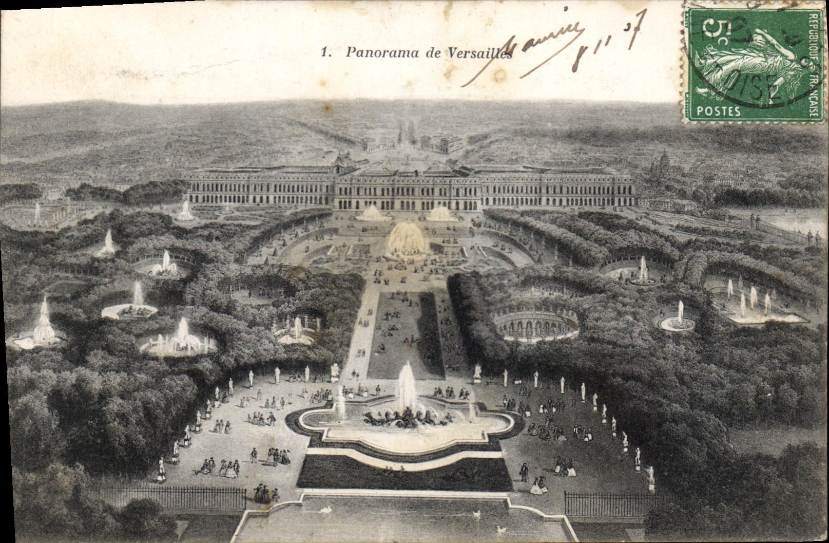 CPA Panorama de Versailles 