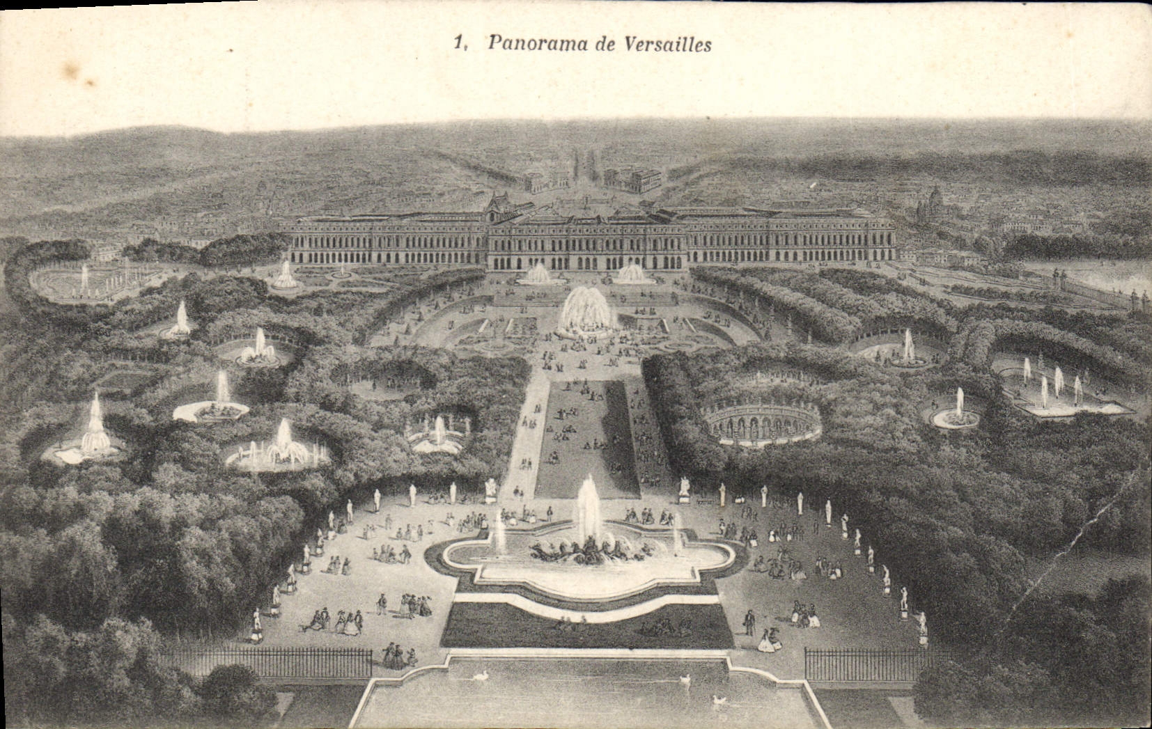 CPA Panorama de Versailles 