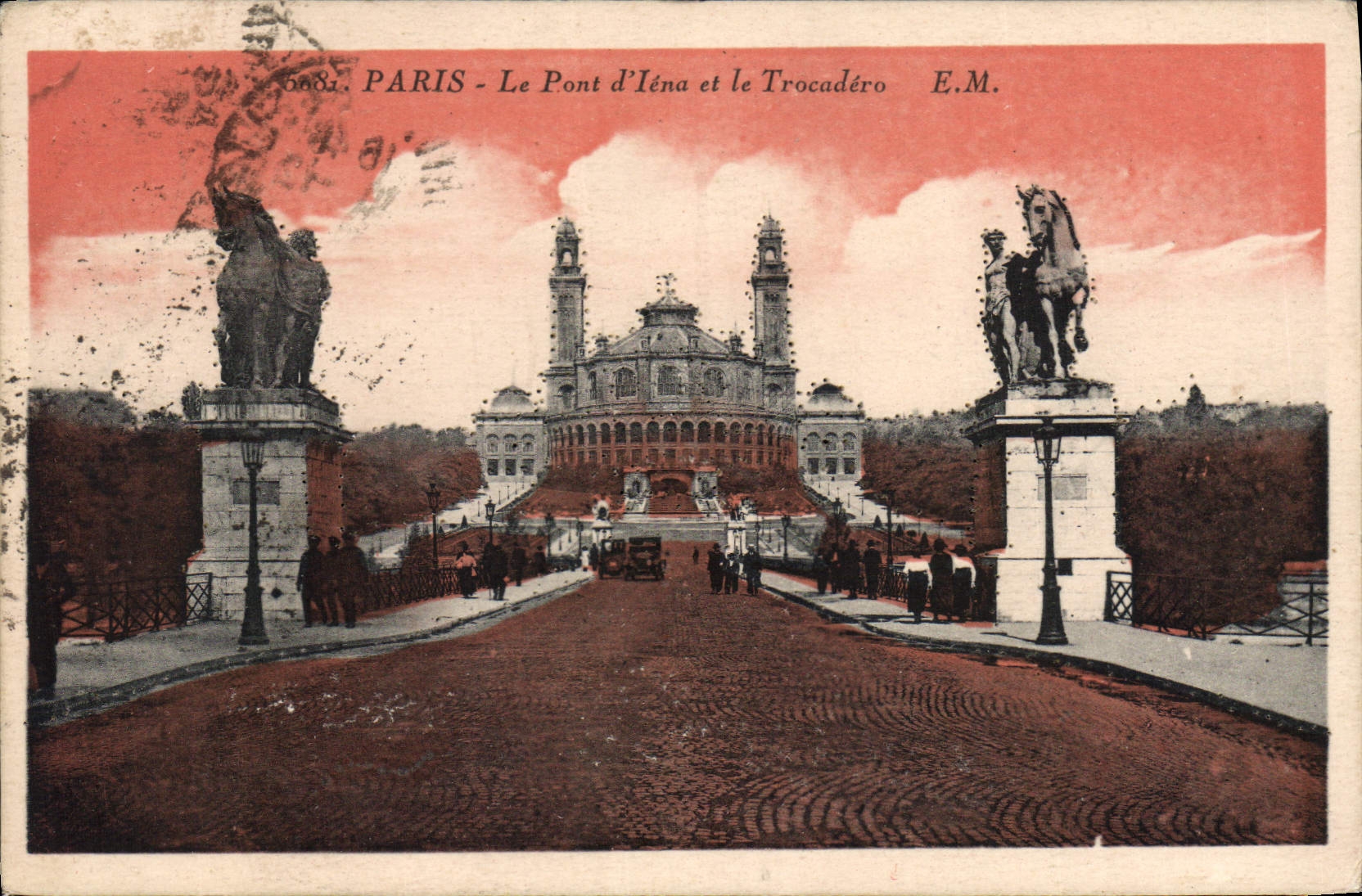 CPA Paris Le Pont d'Iena et le Trocadero 