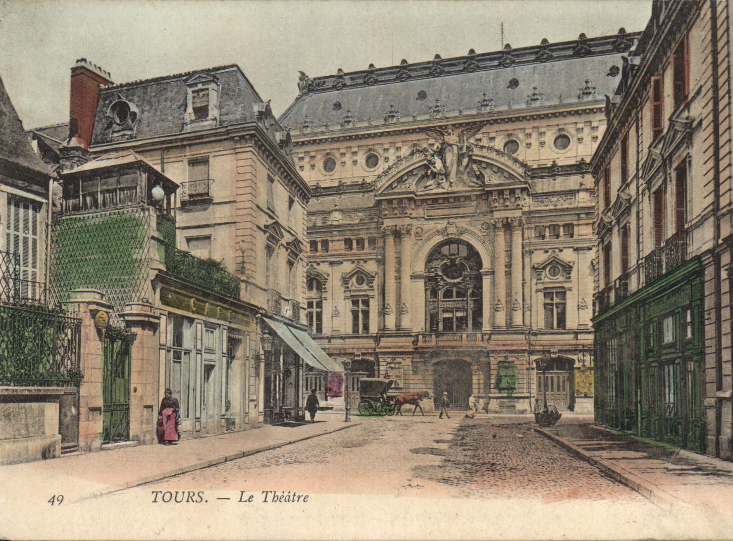 CPA Tours Le Theatre 