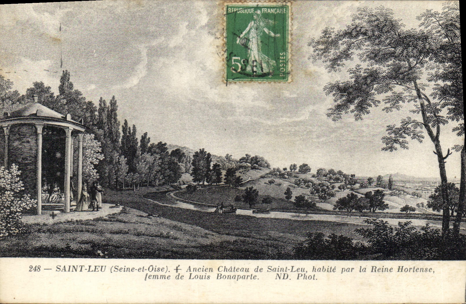 CPA Saint Leu Seine et Oise Ancien Chateau de Saint Leu habite par la Reine Hortense Jemme de Louis