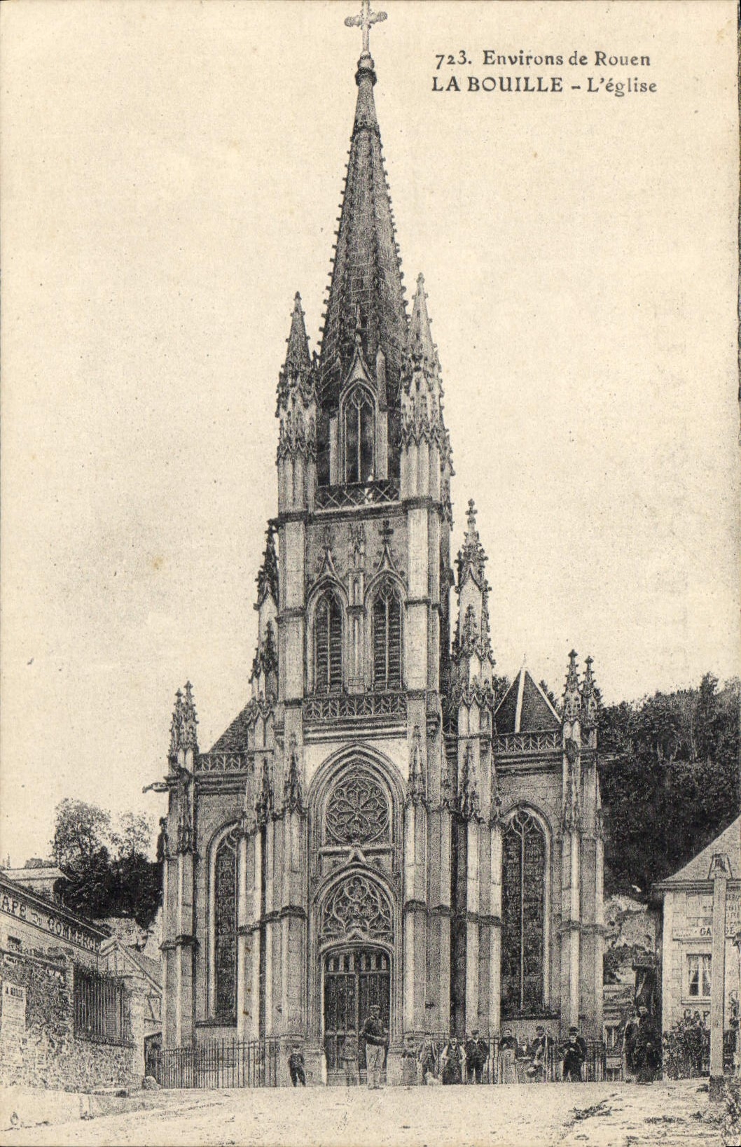 CPA Environs de Rouen La Bouille L'Eglise 