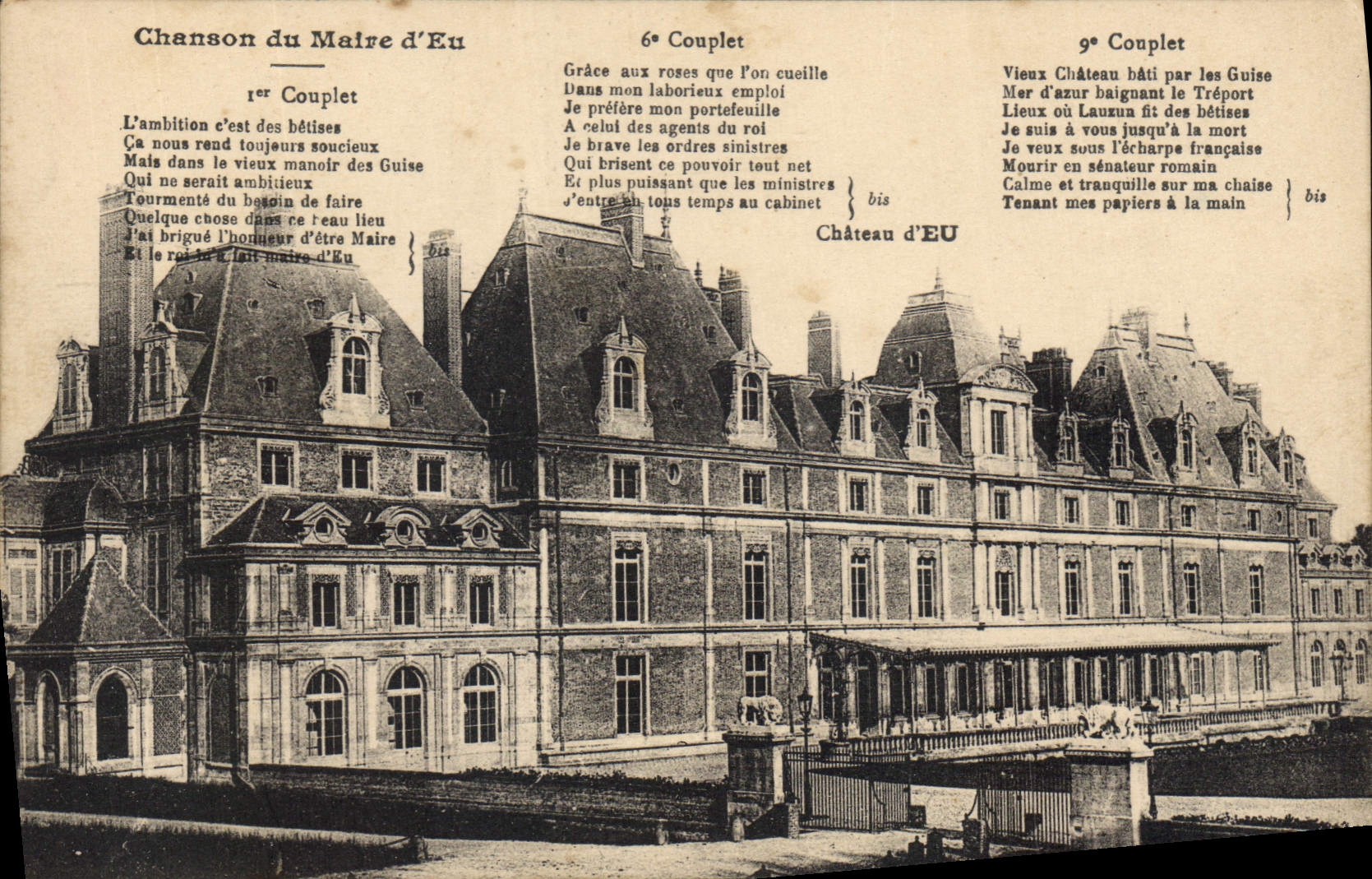 CPA Chanson du Matre d'Eu 