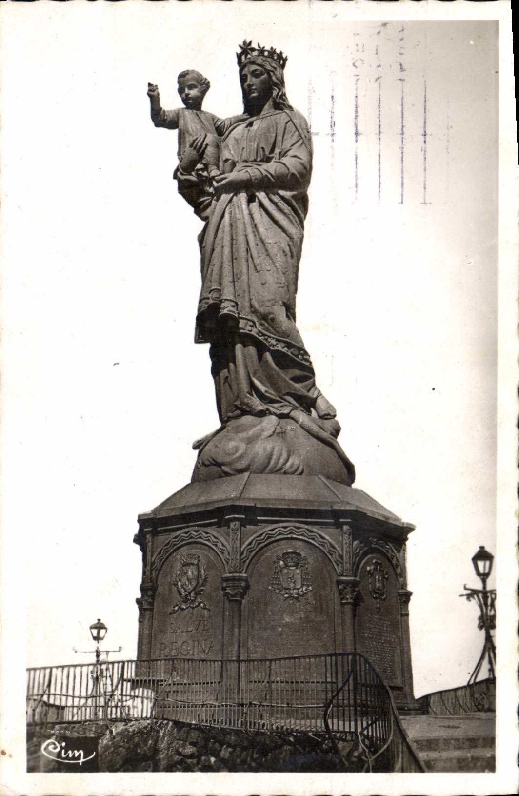 CPA Le Puy Hte Loire Statue de Notre Dame de France 