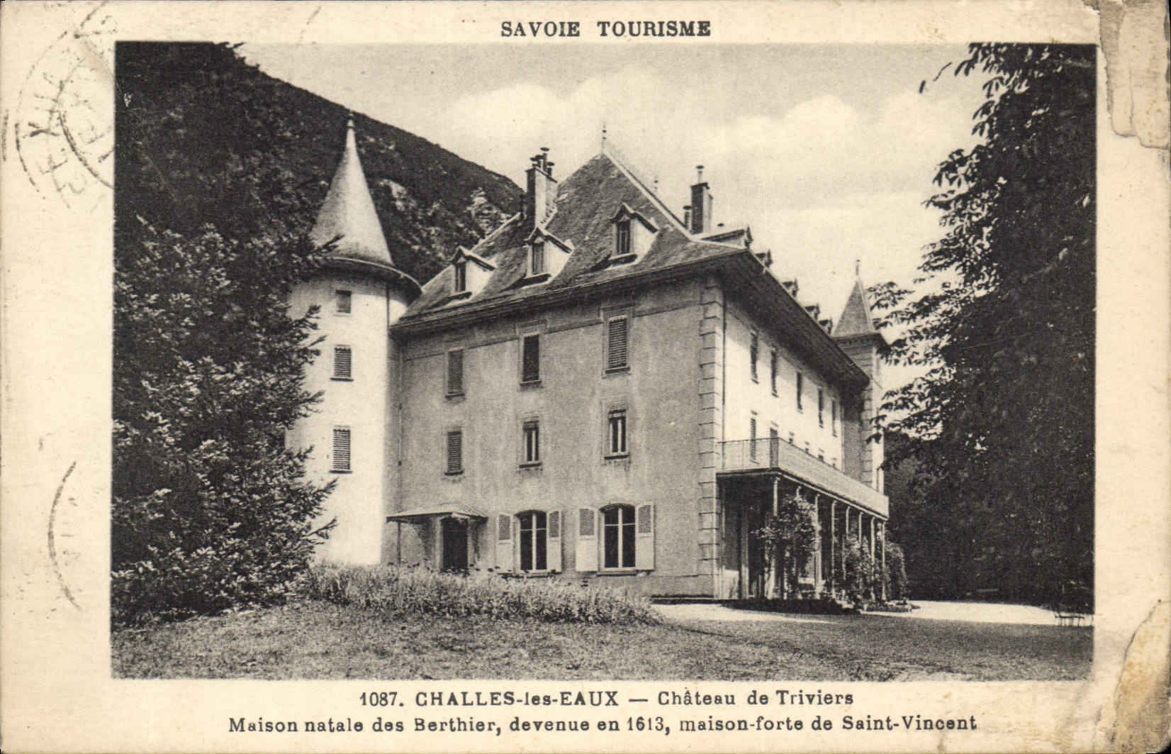 CPA Challes les Eaux Chateau de Triviers