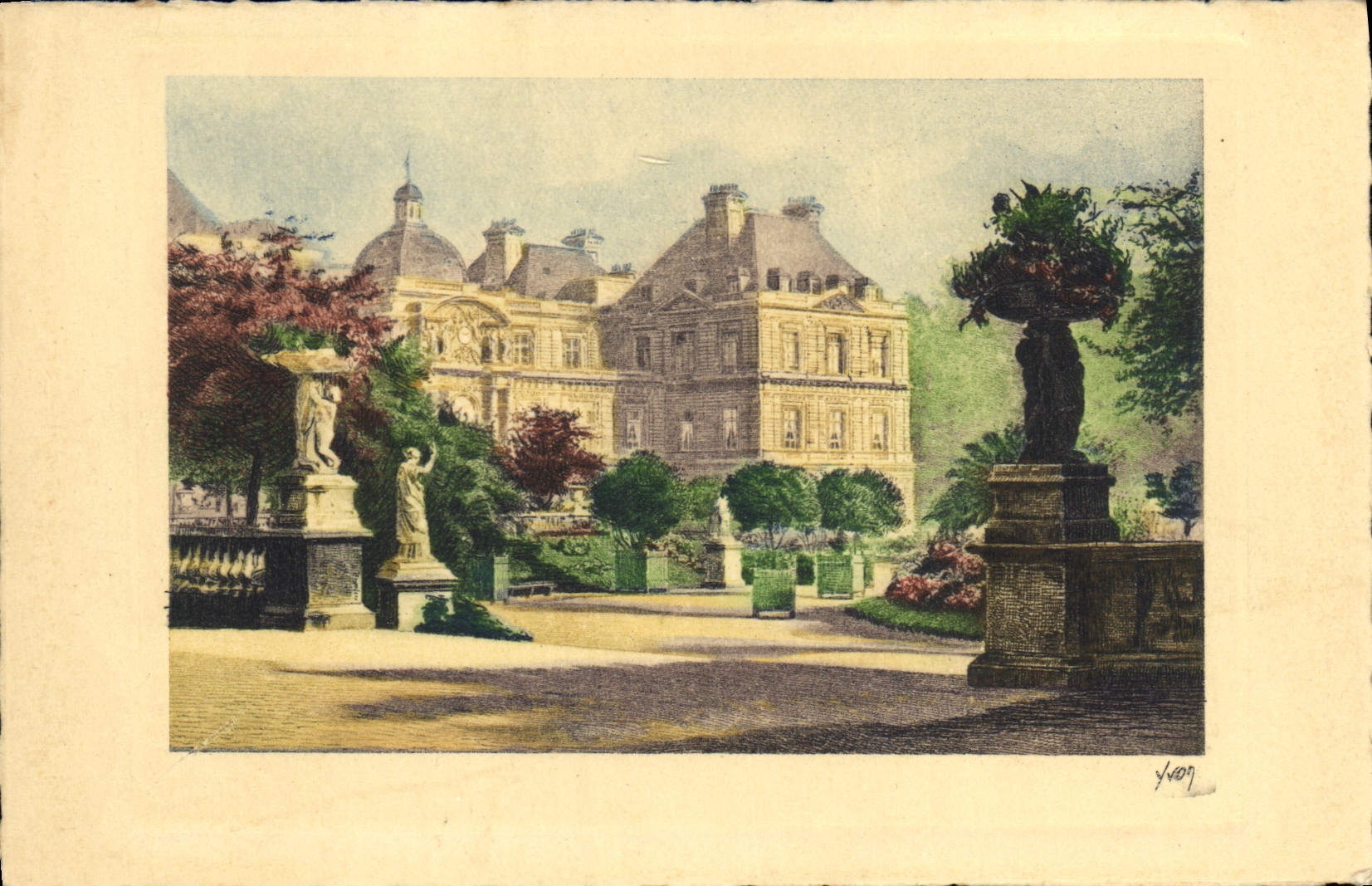 CPA Paris Jardin de Luxembourg 
