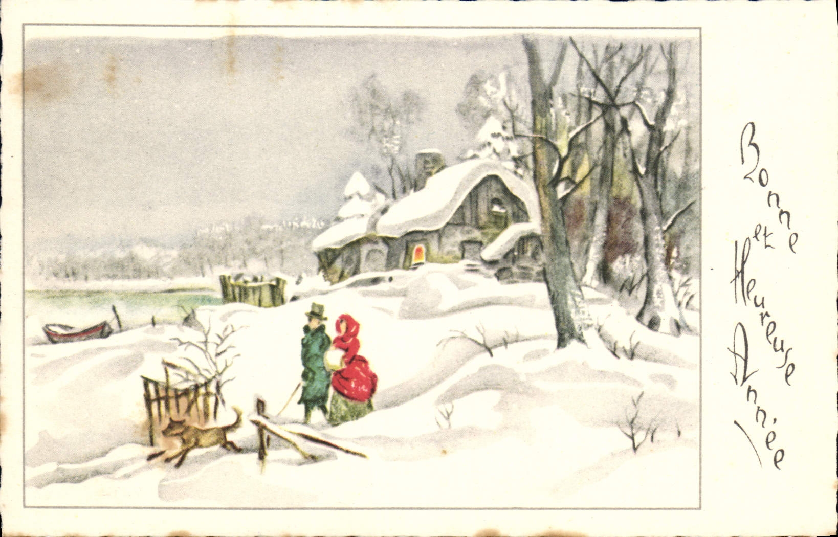 CPA Bonne et Heureuse Annee 