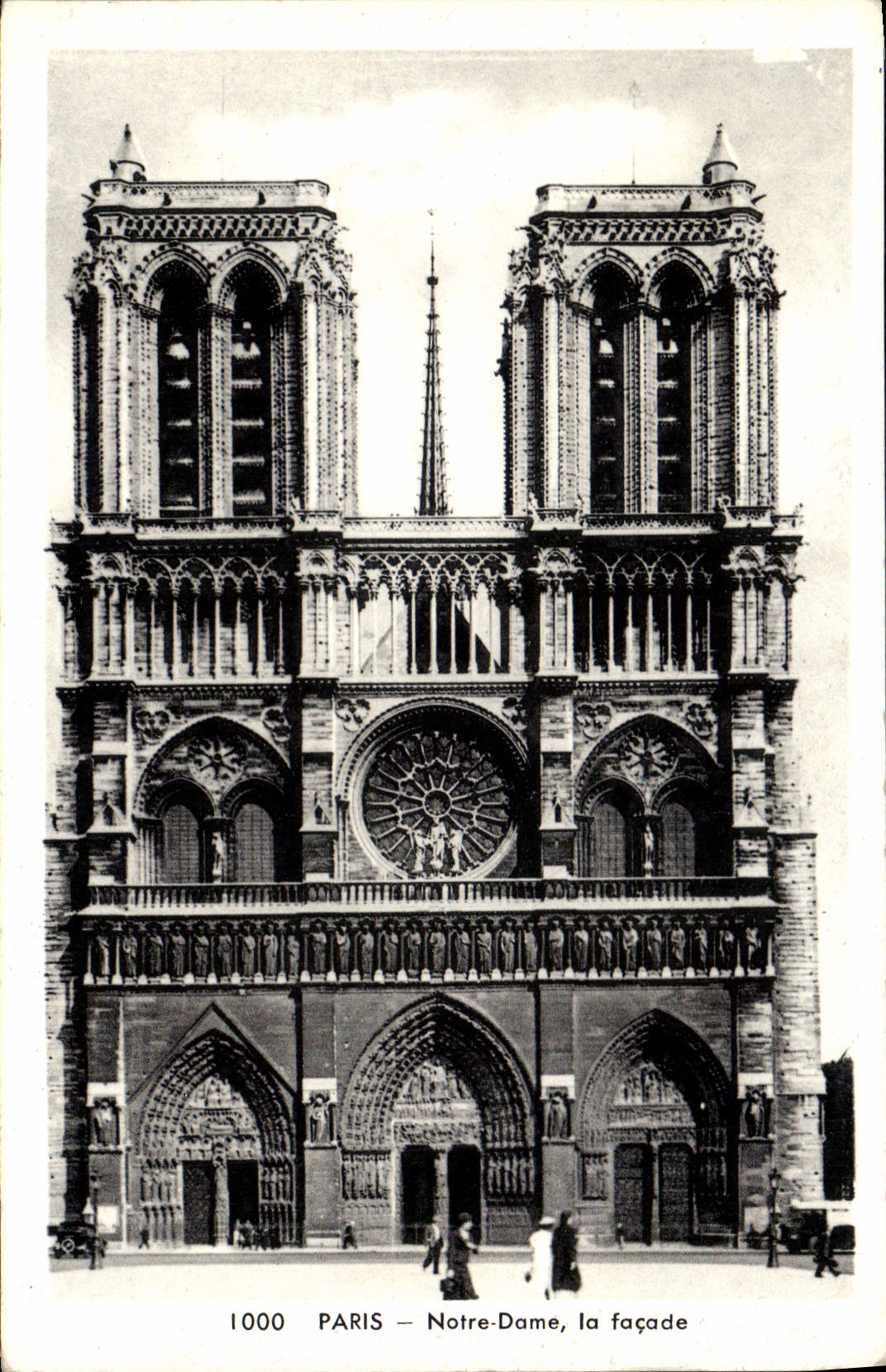 CPA Paris Notre Dame la facade