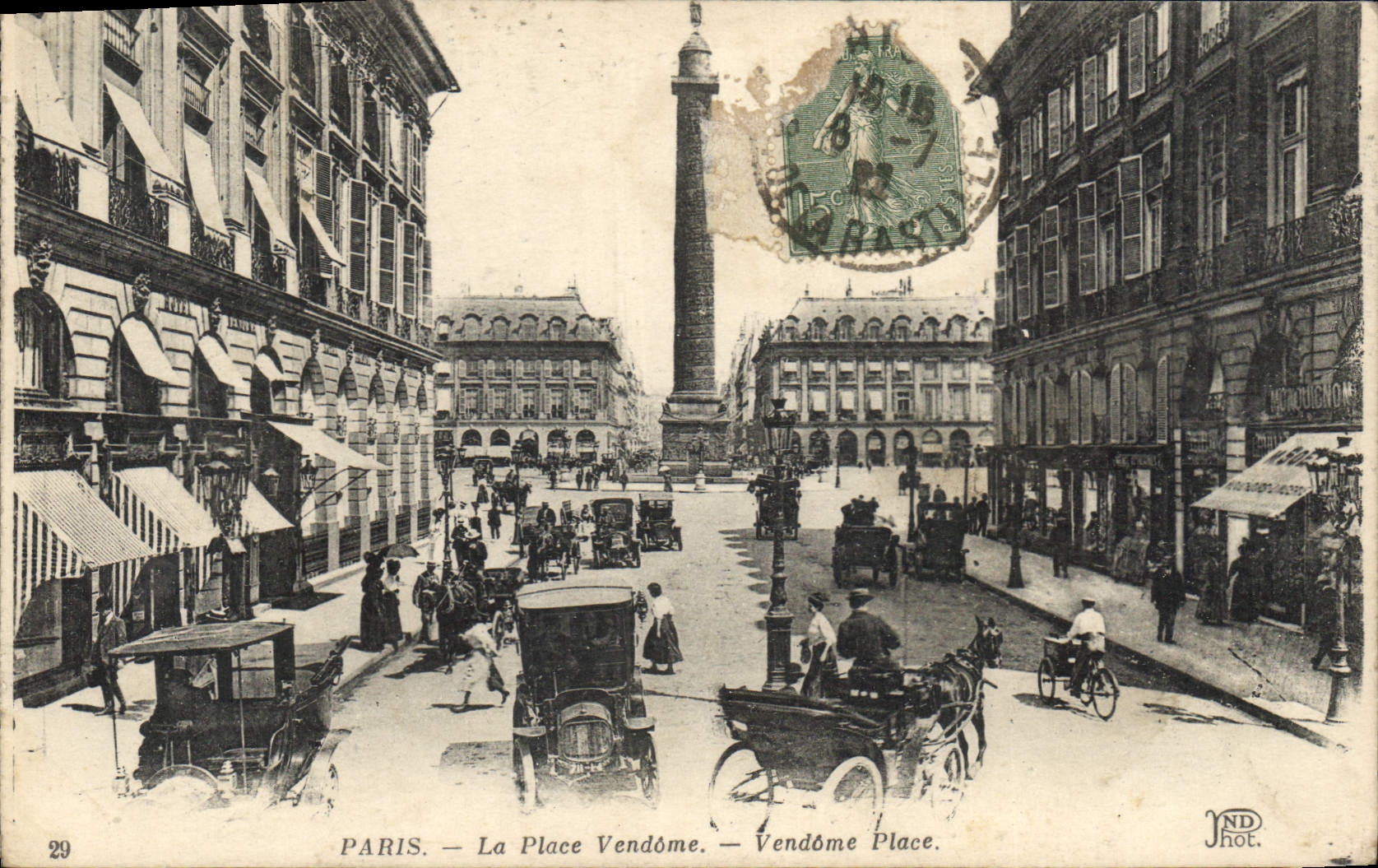 CPA Paris Le Place Vendome 
